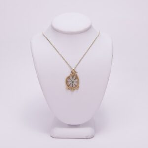 Megan Thorne 18k Yellow Gold Floral Diamond Necklace