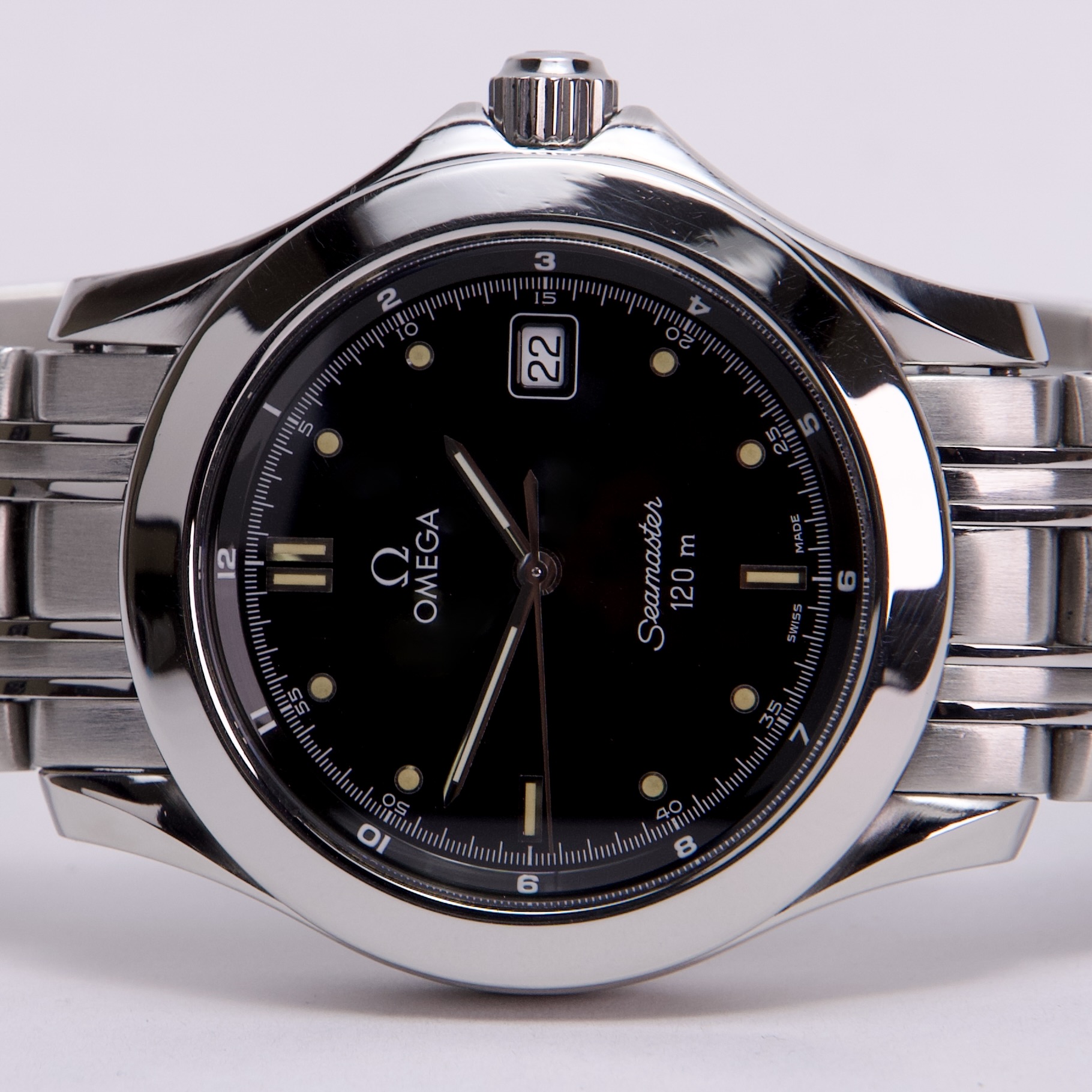 OMEGA Seamaster 120m Black Dial Quartz Watch ST 196.1501 - Image 3