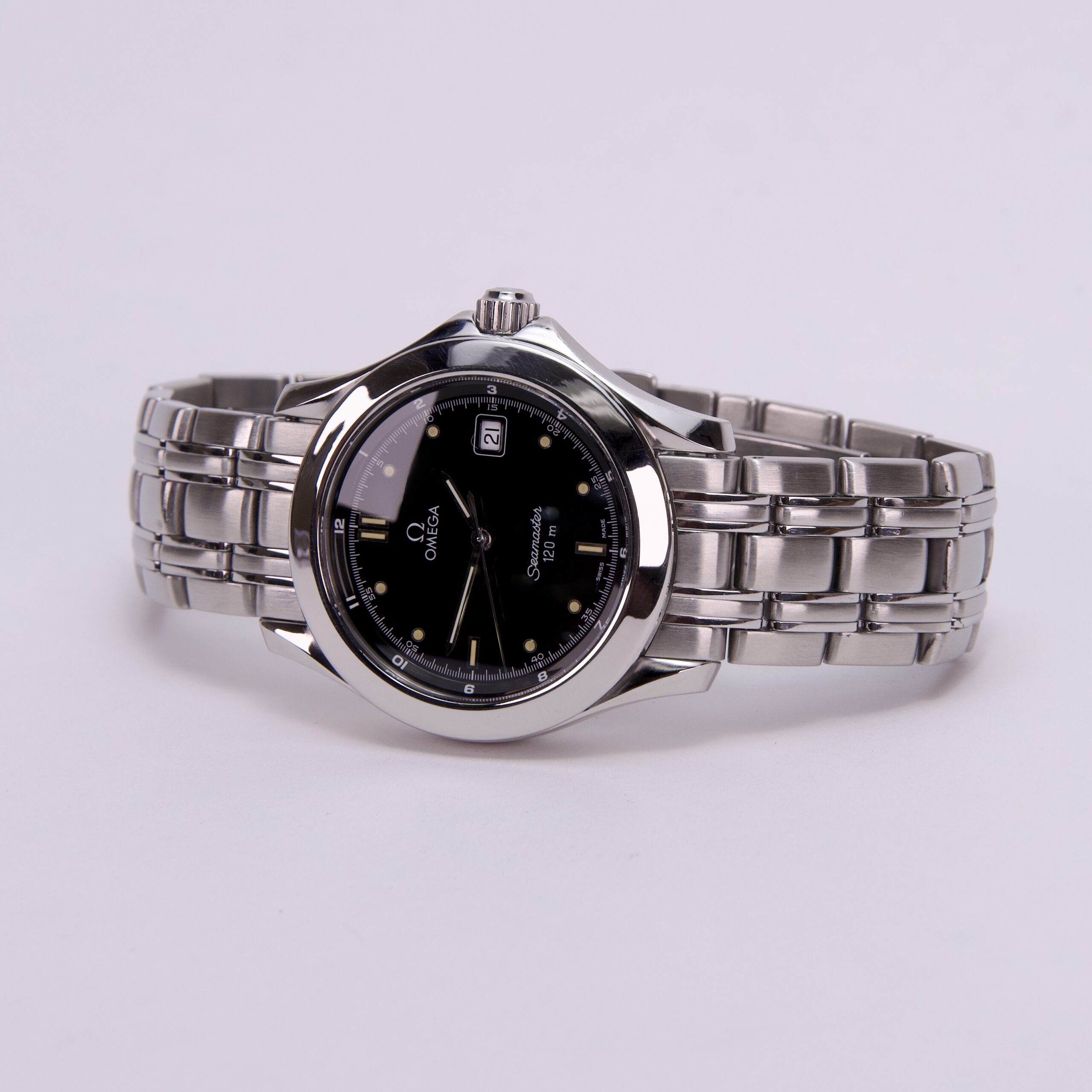 OMEGA Seamaster 120m Black Dial Quartz Watch ST 196.1501 - Image 5