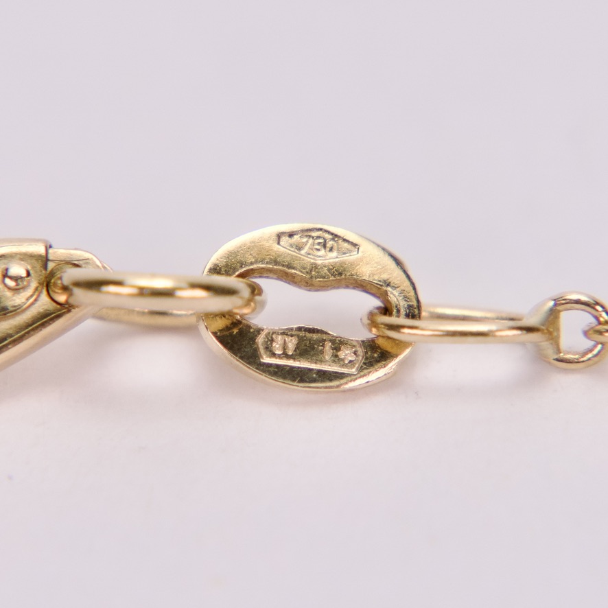 Anne Sportun 18k Yellow Gold Teardrop Moonstone Beaded Necklace 17'' - Image 6