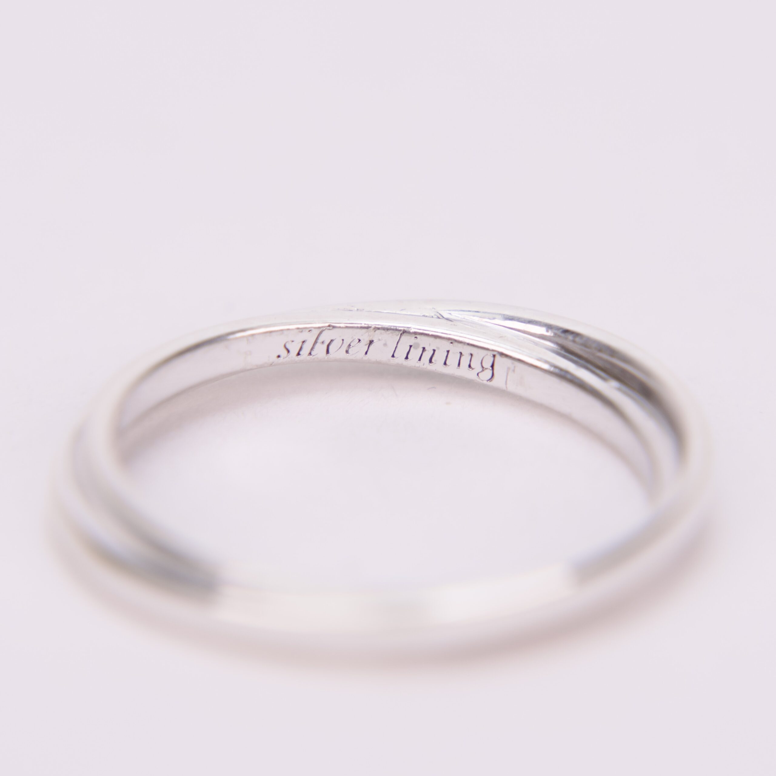 Monica Rich Kosann Silver Lining Poesy Ring in Sterling Silver 6'' - Image 6