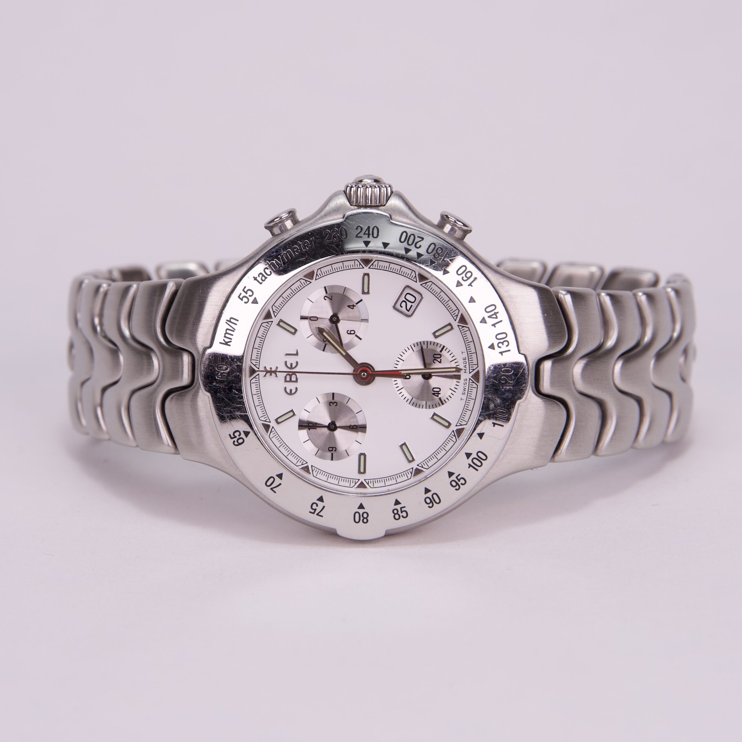 EBEL Sportwave Stainless Steel 40mm Chronograph Watch E9251641 - Image 2