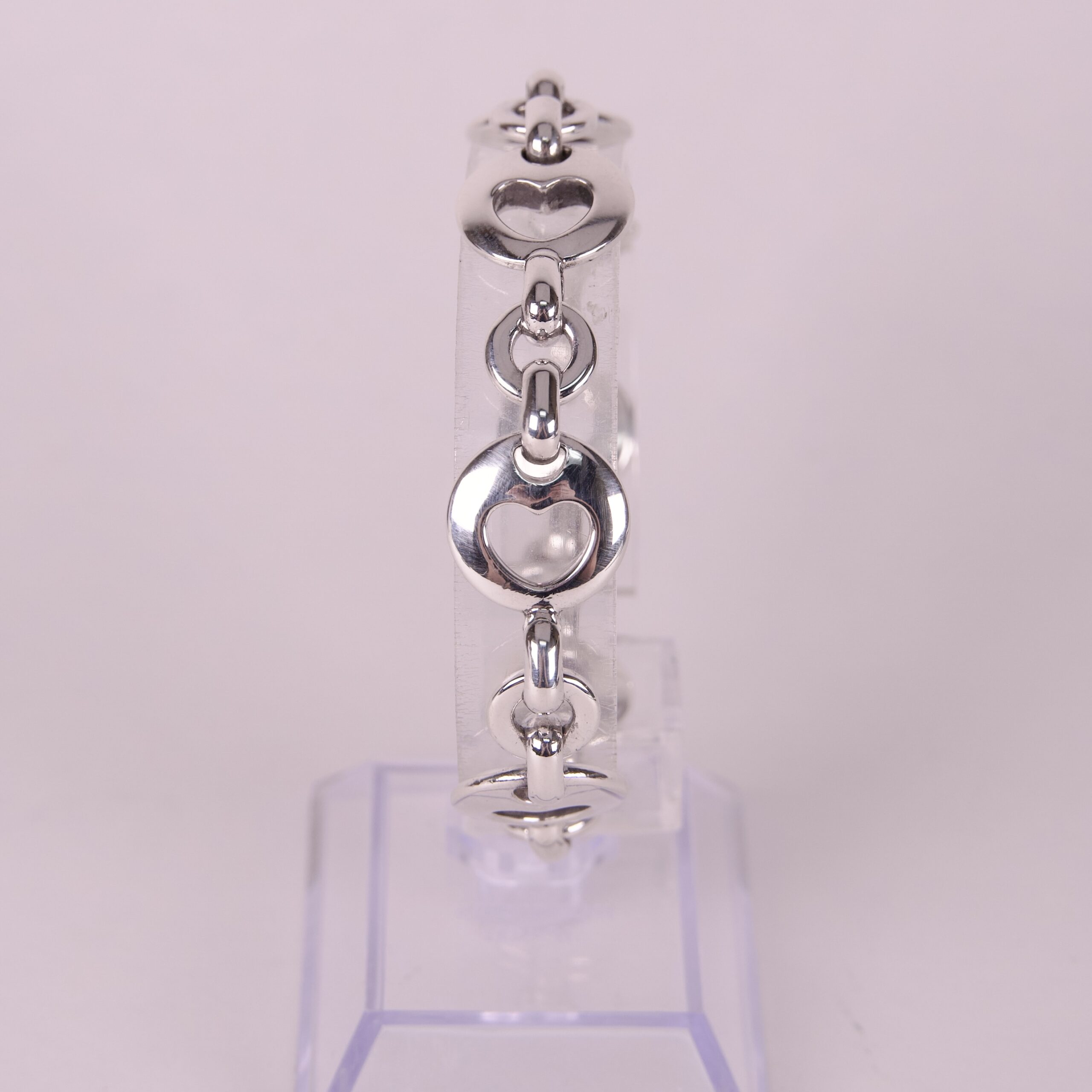 Tiffany & Co. Stencil Heart 1999 Bracelet 7.25'' - Image 2