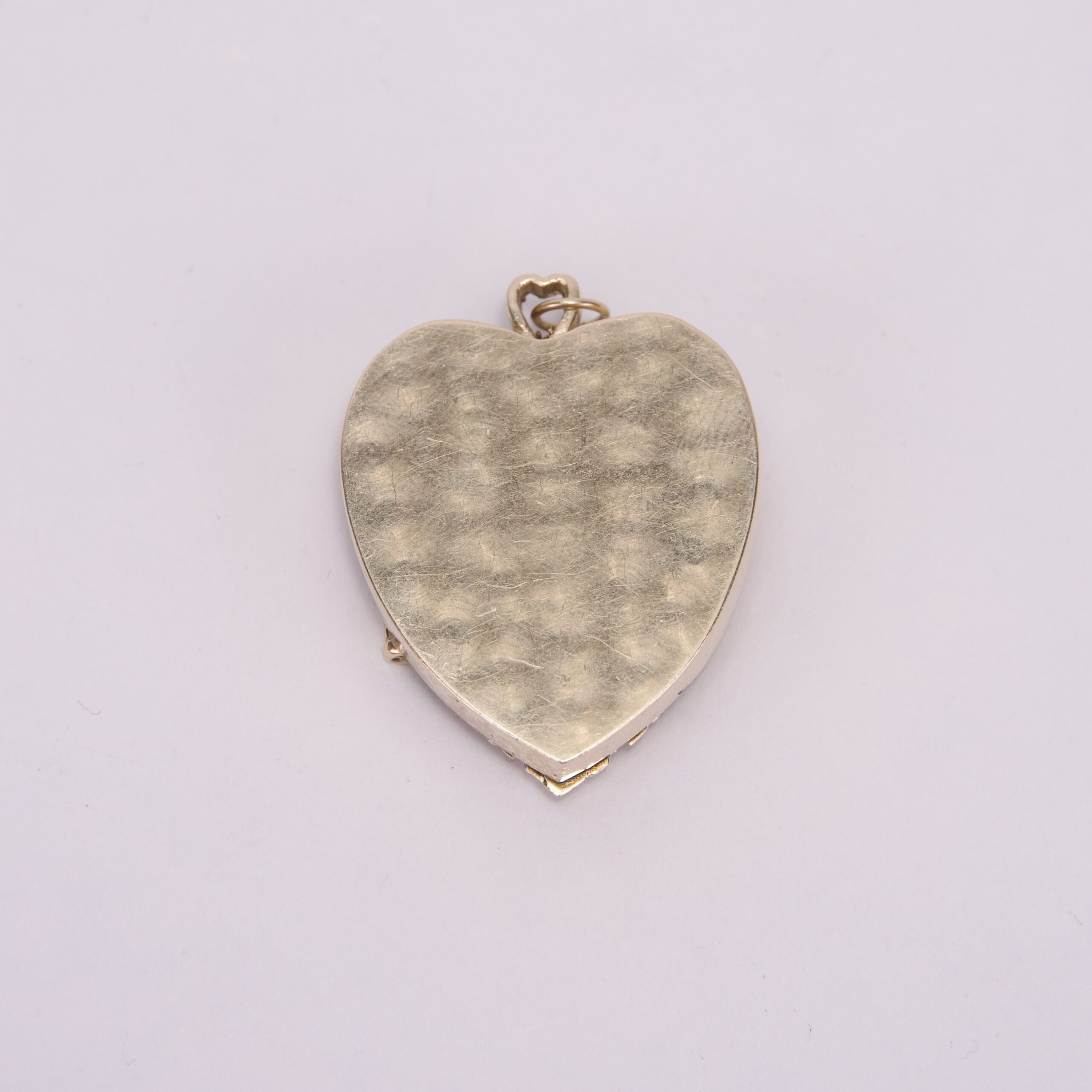 Vintage 14k Yellow Gold "Prisoner Of Love" Large Heart Locket Pendant - Image 9