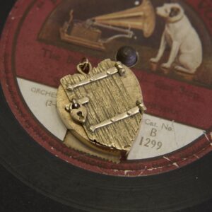 Vintage 14k Yellow Gold "Prisoner Of Love" Large Heart Locket Pendant