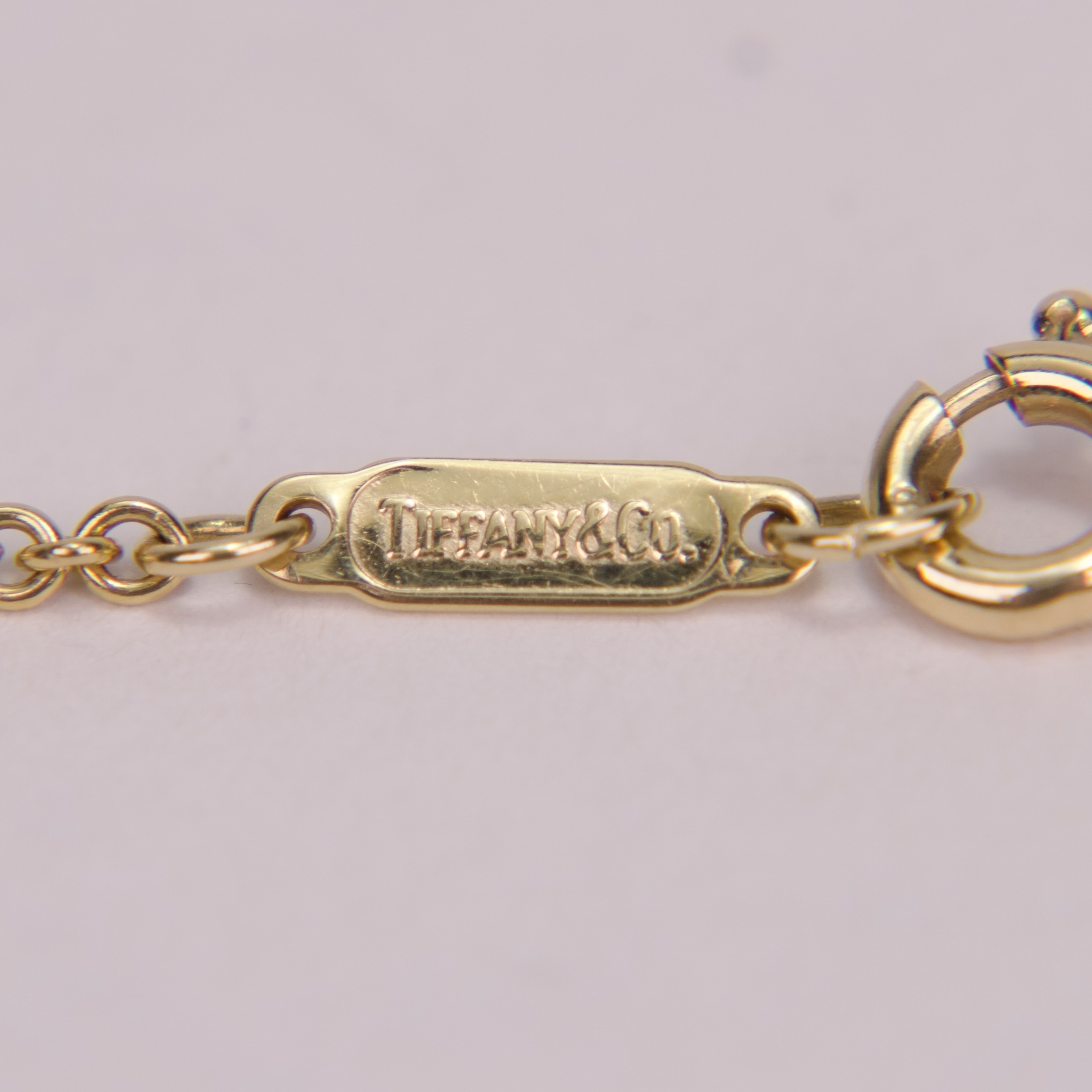 Tiffany & Co. 18k Gold and Platinum Etoile Diamond Puffed Heart Necklace 16'' - Image 9