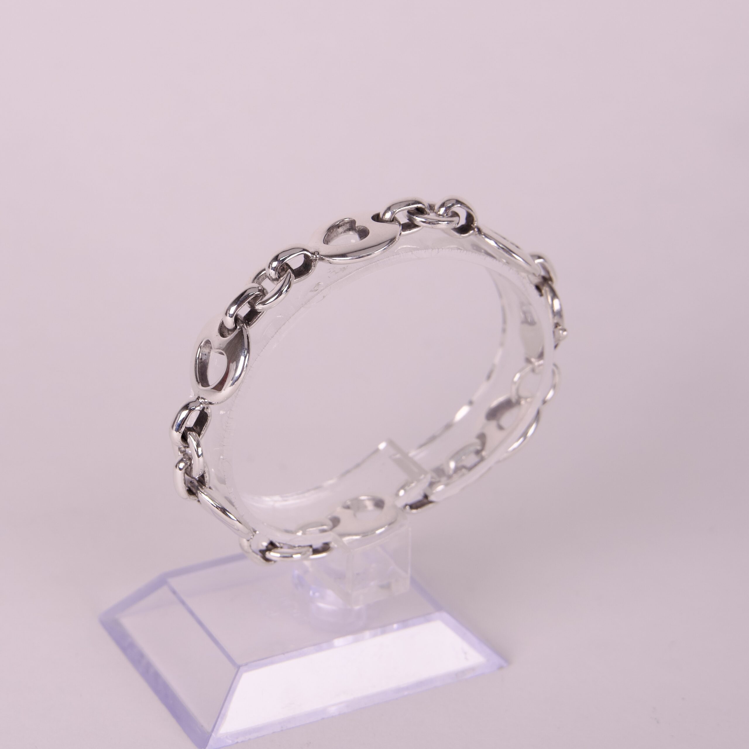 Tiffany & Co. Stencil Heart 1999 Bracelet 7.25'' - Image 4