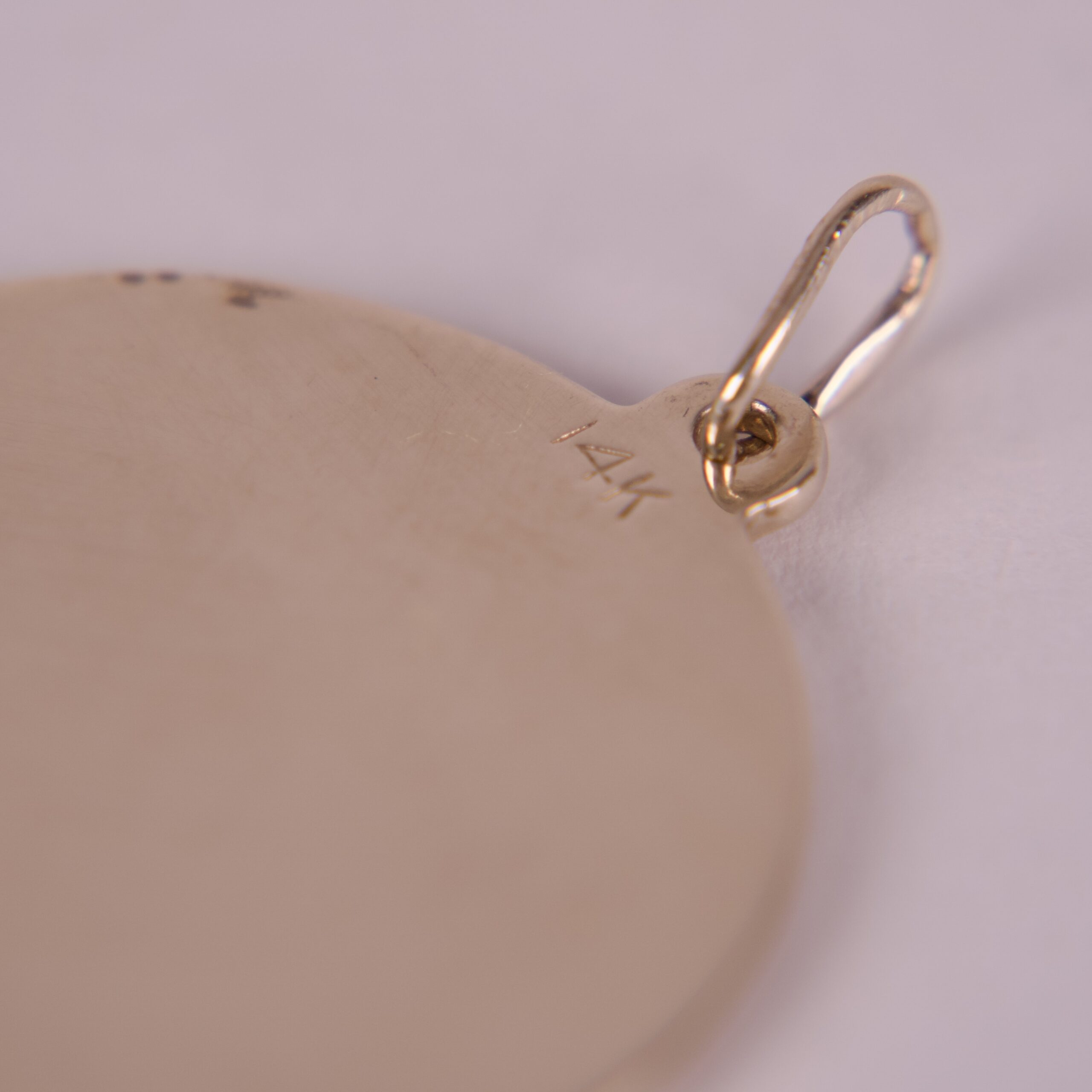 14k Yellow Gold Vintage Star of David Tzion Medallion Pendant 1.25'' - Image 6