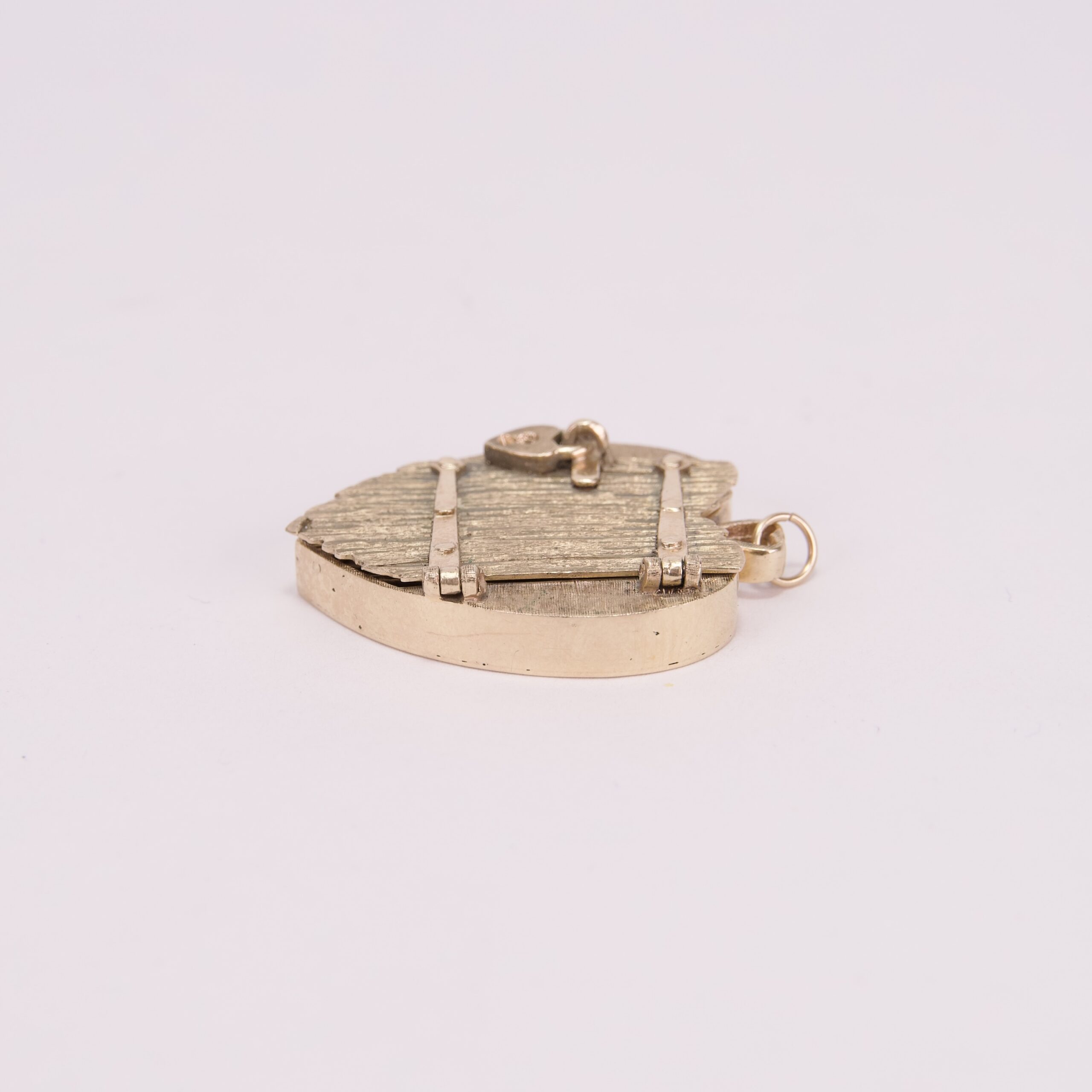 Vintage 14k Yellow Gold "Prisoner Of Love" Large Heart Locket Pendant - Image 6