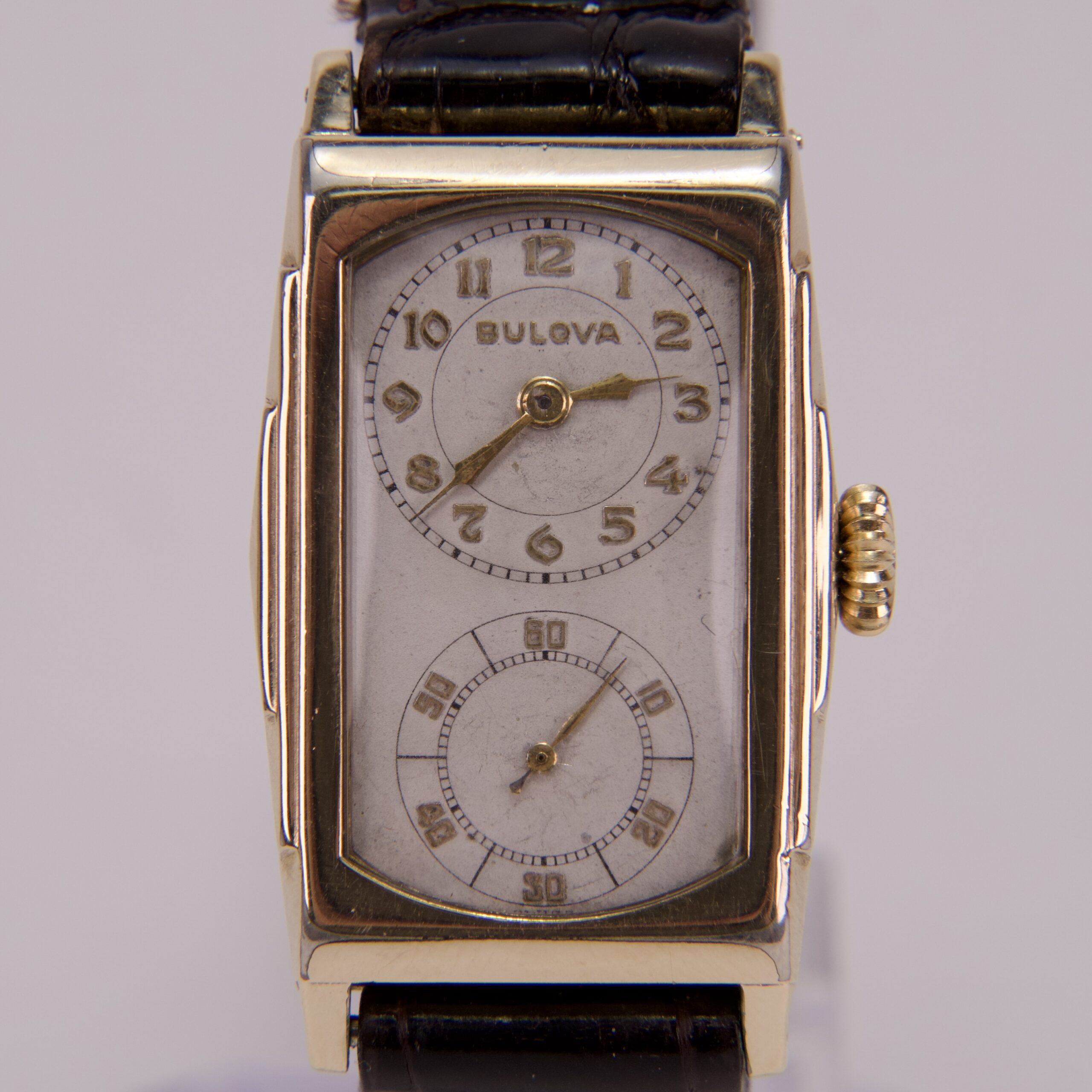 Bulova Vintage 10k Gold Filled Dui Dial Doctors Watch - Image 2