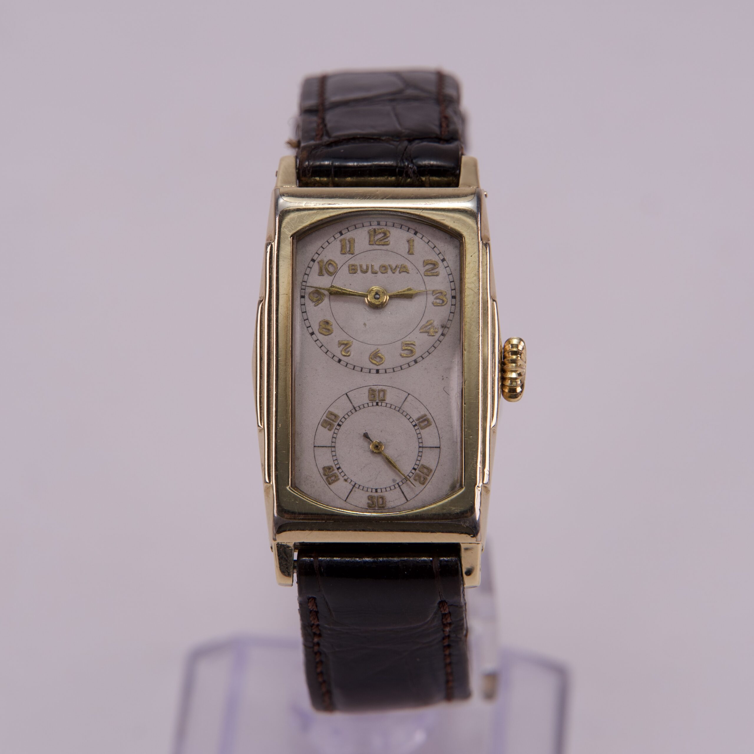 Bulova Vintage 10k Gold Filled Dui Dial Doctors Watch