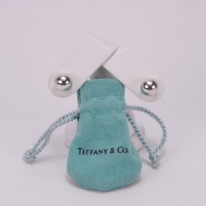 Tiffany & Co. 925 Sterling Silver 10mm Ball Stud Earrings