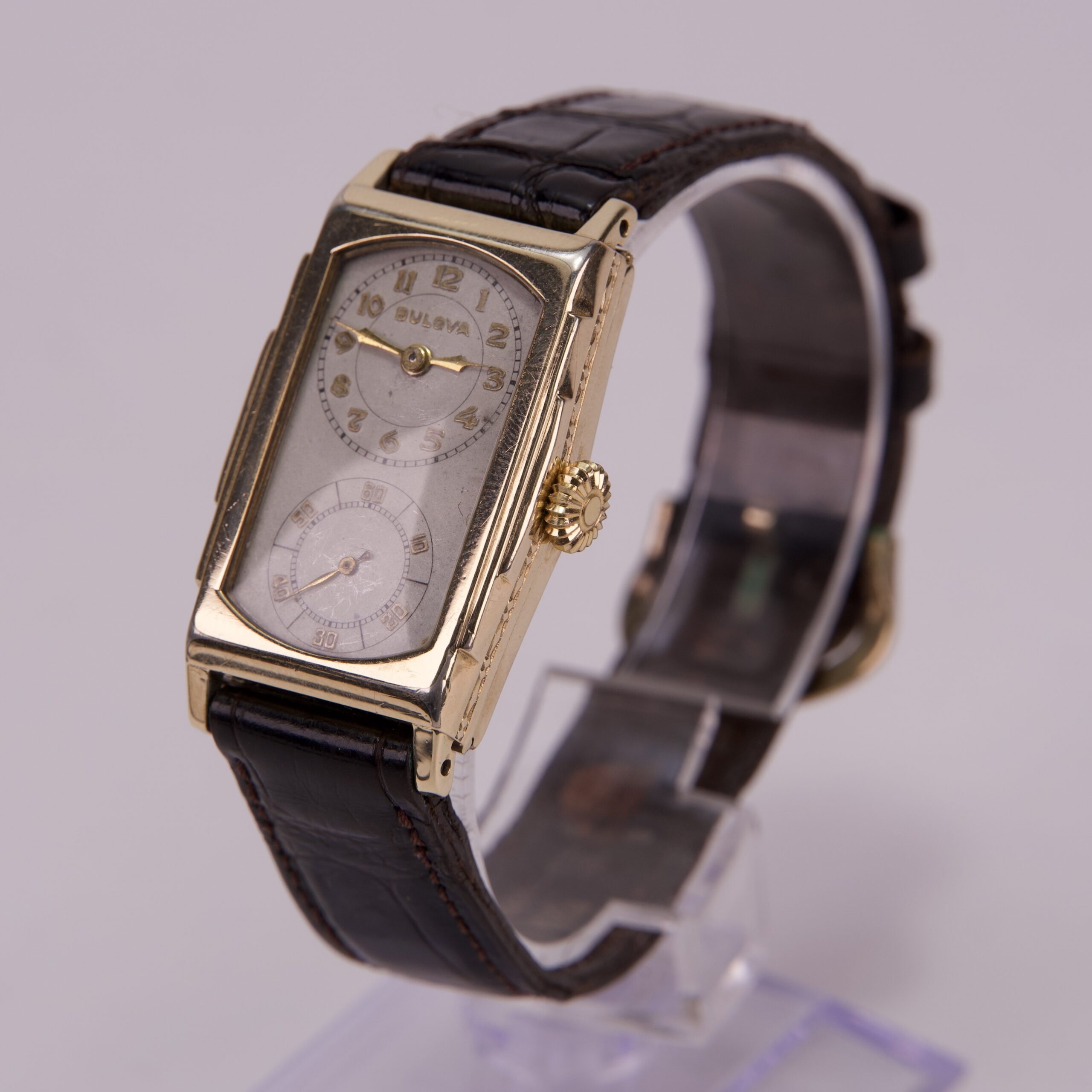 Bulova Vintage 10k Gold Filled Dui Dial Doctors Watch - Image 3