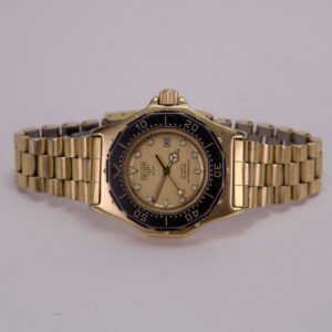 RARE Heuer 3000 Professional Gold Plated 31mm Quartz Watch 937.415