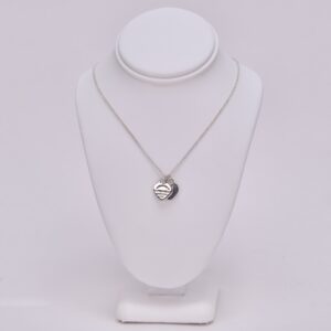 Tiffany & Co. 925 Sterling Silver Return to Tiffany Double Heart Tag Necklace