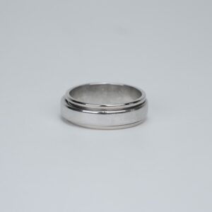Piaget Possession 18k White Gold Spinning Band Sz 10