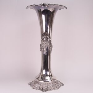 1899 Engraved Vice Presidential Gift Antique Sterling Silver Vase Garret Hobart