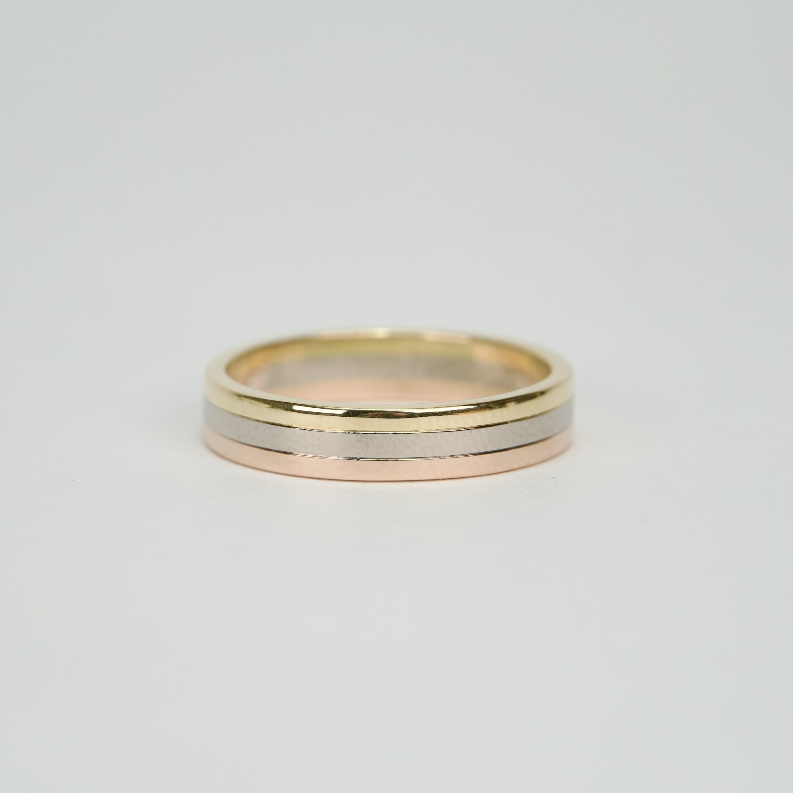 Cartier 18k Tri Gold Vendome Louis Wedding Band 10.25'' - Image 2