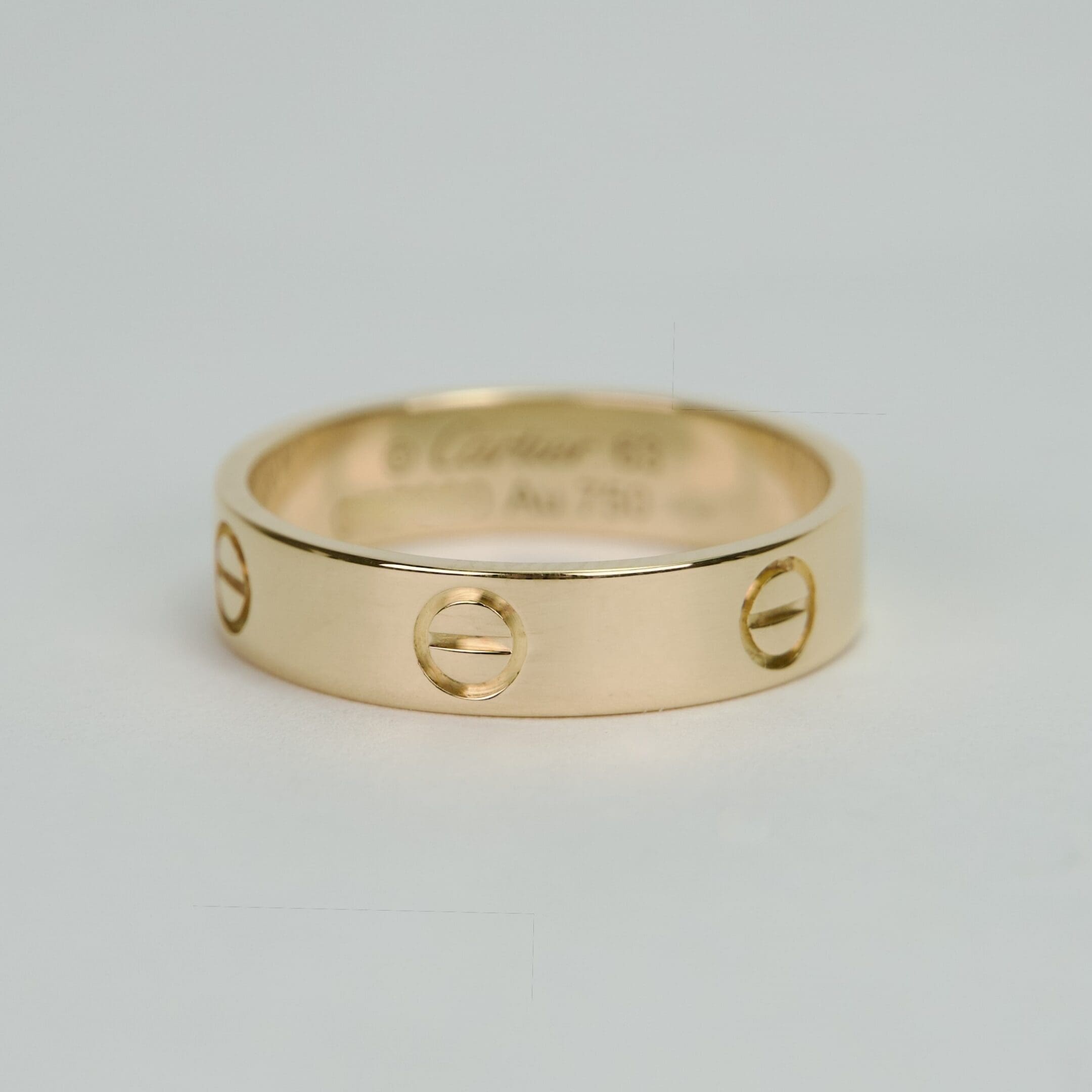 Cartier 18k Yellow Gold Love Ring Size 63