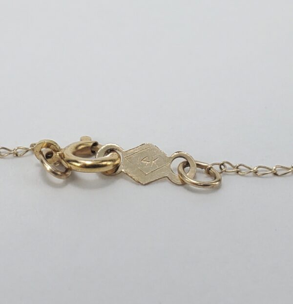 14k Yellow Gold 11mm 5 Pointed Star .87mm Chain Link Necklace 15 3/8'' - Image 7