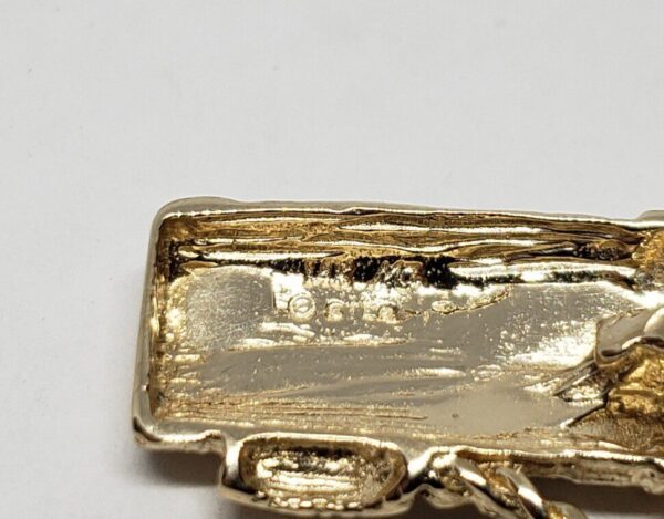 14k Yellow Gold Golf Bag Clubs Pitching Sand Wedge Putter Sports Charm Pendant - Image 7