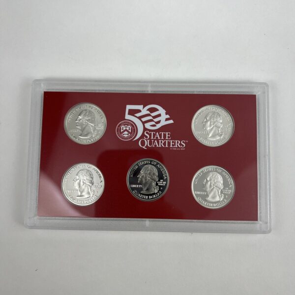 2001 S US Mint Silver Proof Set in OGP with COA 10 coin set - Image 4