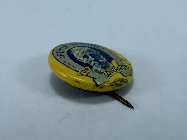 Arthur Whitney Vintage Political Gubernatorial Campaign Pin - Image 3