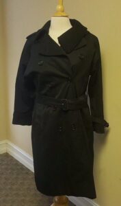 Burberry Black Trench Jacket Coat Trenchcoat