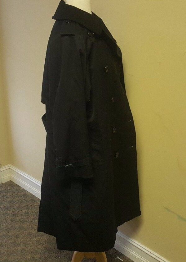Burberry Black Trench Jacket Coat Trenchcoat - Image 5