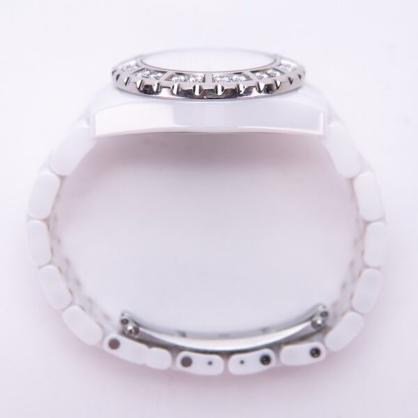 Chanel Factory Diamond Dial / Bezel 33mm Quartz White Ceramic Ladies Watch - Image 6