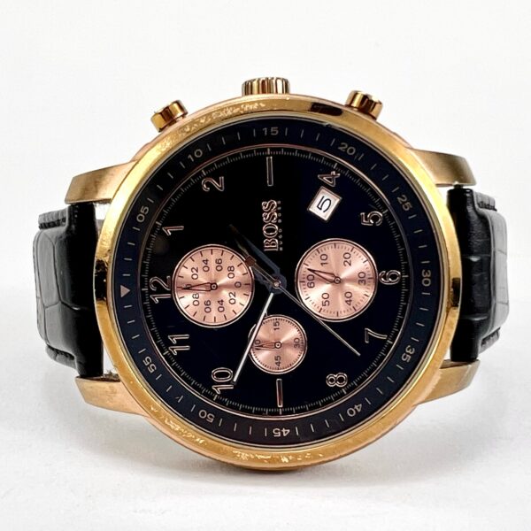 Hugo Boss Mens Rose Gold Chronograph Watch 1512643 - Image 3