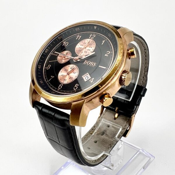 Hugo Boss Mens Rose Gold Chronograph Watch 1512643 - Image 4