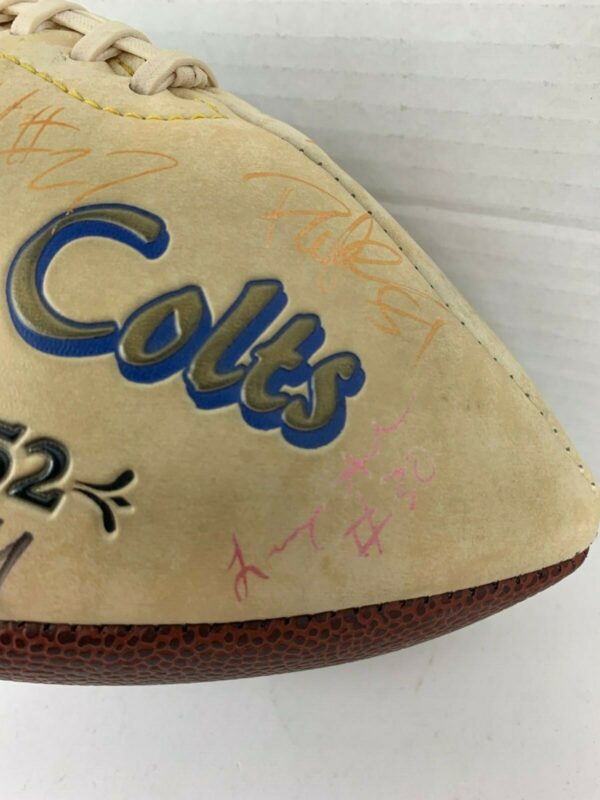 Indianapolis Colts Limited Edition Signed Football 2000 Roster - Image 4