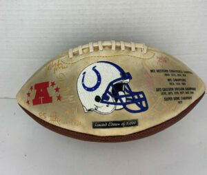 Indianapolis Colts Limited Edition Signed Football 2000 Roster