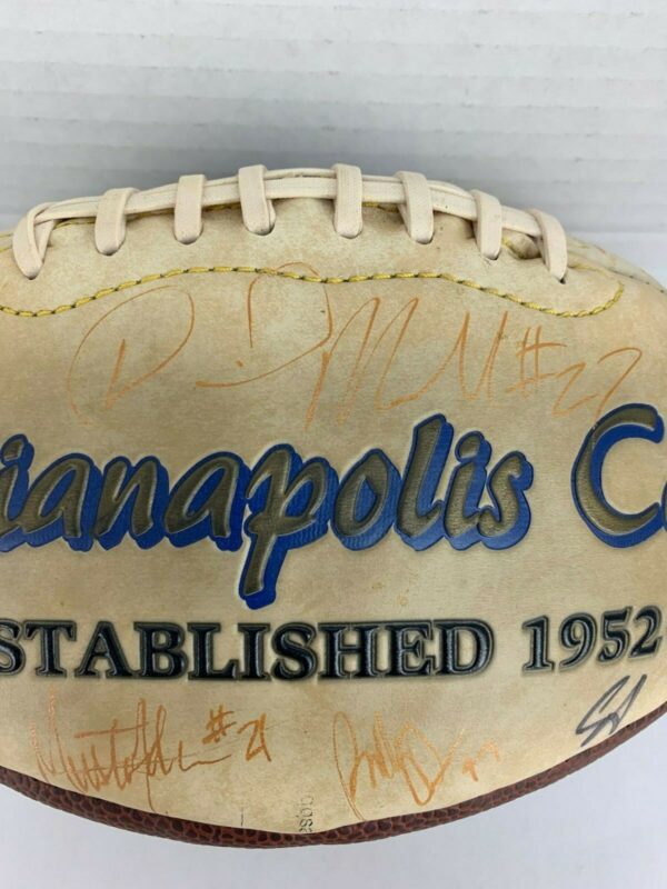 Indianapolis Colts Limited Edition Signed Football 2000 Roster - Image 5