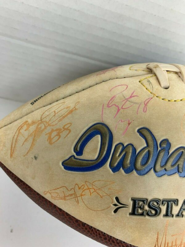 Indianapolis Colts Limited Edition Signed Football 2000 Roster - Image 6