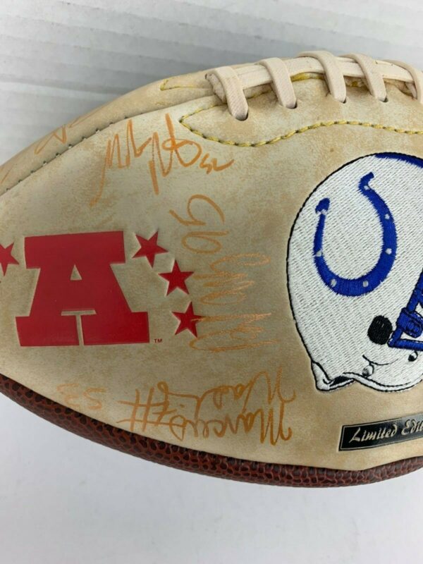 Indianapolis Colts Limited Edition Signed Football 2000 Roster - Image 7