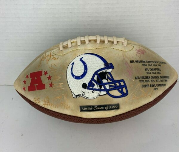 Indianapolis Colts Limited Edition Signed Football 2000 Roster
