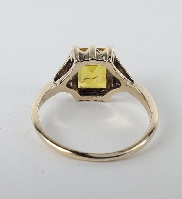 Vintage 10k Yellow Gold 1.50ctw Natural Yellow Sapphire Solitaire Ring 5.75'' - Image 8