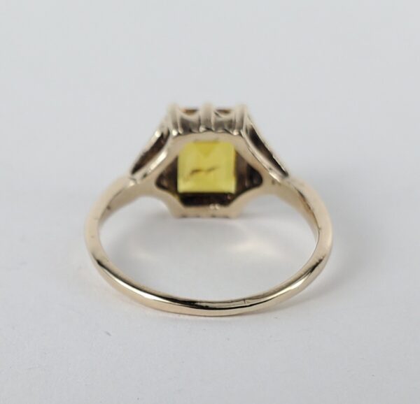 Vintage 10k Yellow Gold 1.50ctw Natural Yellow Sapphire Solitaire Ring 5.75'' - Image 9