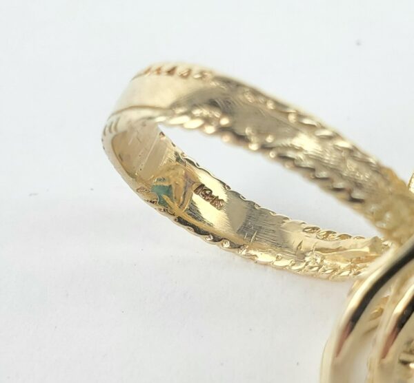 14k Yellow Gold 2.75ctw Marquise Cut Cabochon Turquoise Cocktail Solitaire Ring - Image 11
