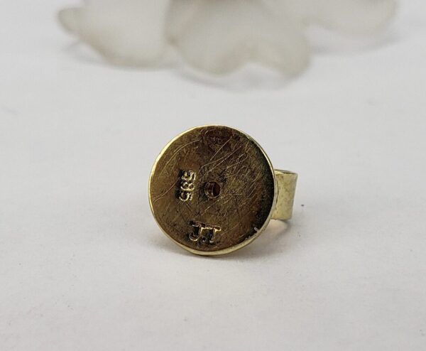 14k Yellow Gold Frosted Glass Diamond Ruby Blue Sapphire Emerald Flower Earrings - Image 12