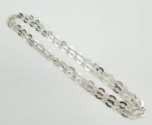 925 Sterling Silver 8mm Oval Chain Link Long Necklace 39 Inches