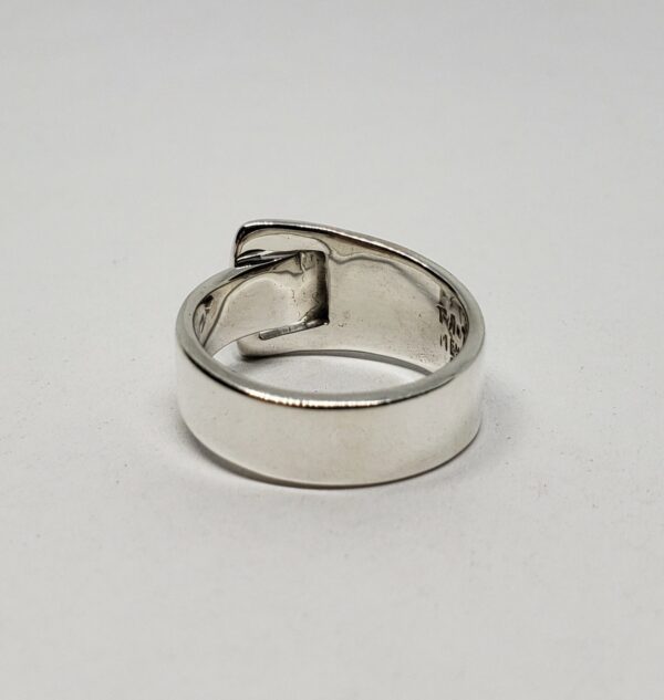 925 Sterling Silver TA-73 Mexico Mexican Belt Buckle Ring 6.75'' - Image 6