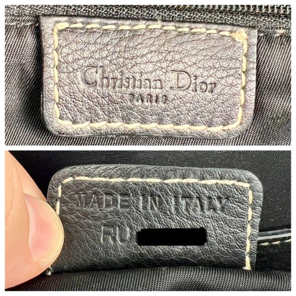 Christian Dior Black Leather Saddle Bag Entrupy Authenticated - Image 12