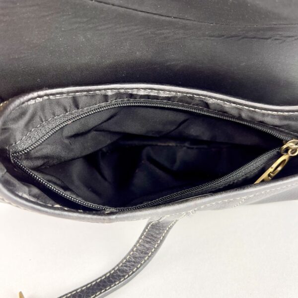 Christian Dior Black Leather Saddle Bag Entrupy Authenticated - Image 7