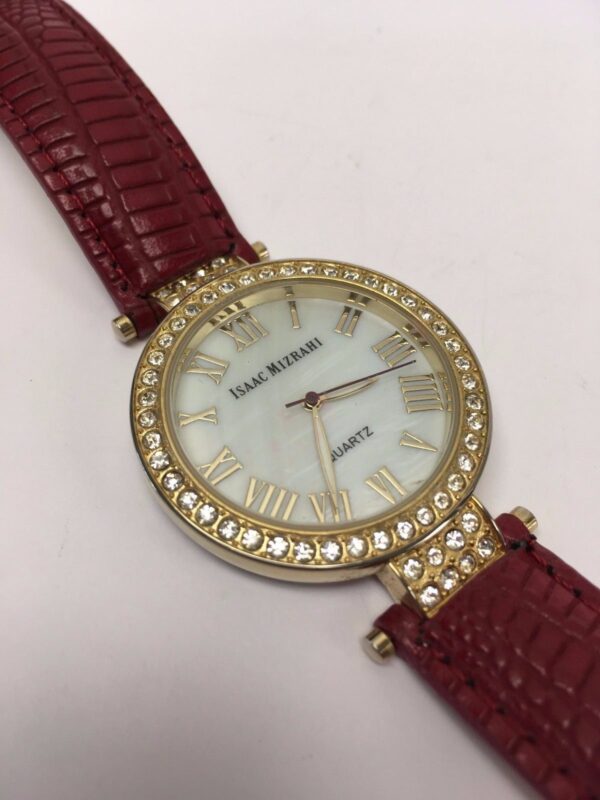 Isaac Mizrahi Crystal Bezel IMO16A Ladies Quartz Watch 361 PC21 - Image 4