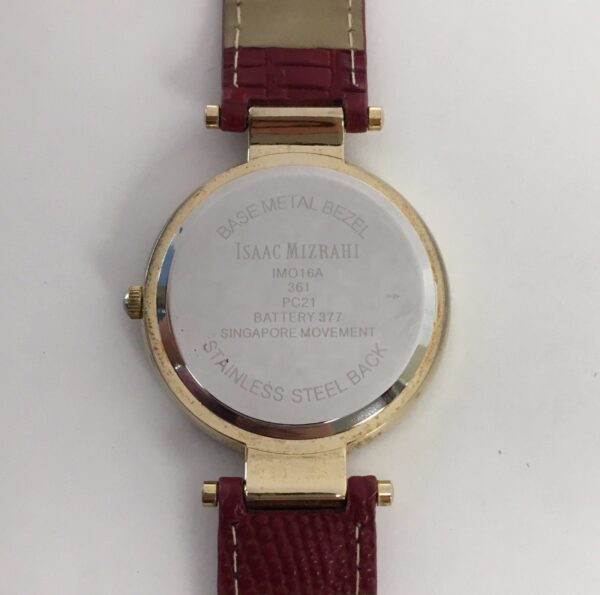 Isaac Mizrahi Crystal Bezel IMO16A Ladies Quartz Watch 361 PC21 - Image 5
