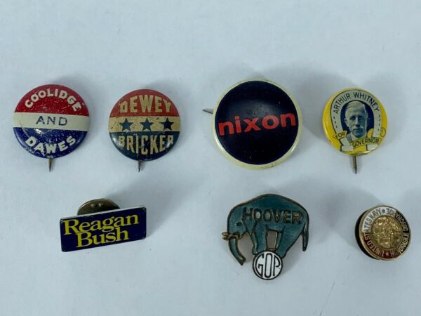 Nixon 1960's Vintage Campaign Political Pin - Image 6