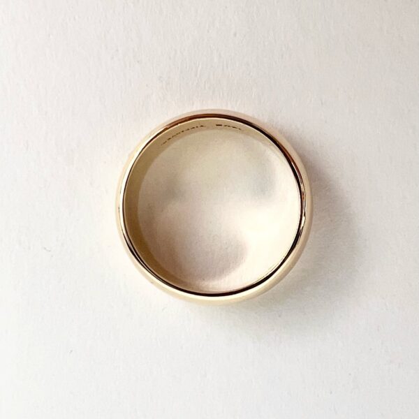 Tiffany & Co 14k 585 Yellow Gold 7mm Dome Wedding Band Ring 9.25 - Image 7